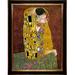 Vault W Artwork The Kiss by Gustav Klimt Framed Painting Canvas in Yellow | 49 H x 39 W x 2 D in | Wayfair KL1851-FR-240G30X40