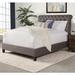 Darby Home Co Worden Tufted Standard Bed Upholstered/Polyester in White | 58 H x 85 W x 97 D in | Wayfair D69F621EE11B460CB7C1F0B7EA3B63EC