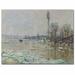 Vault W Artwork The Breakup of Ice, 1880 by Claude Monet - Print on Canvas in Gray | 18 H x 24 W x 2 D in | Wayfair BL0181-C1824GG