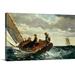 Vault W Artwork 'Breezing Up (A Fair Wind) 1873-76' by Winslow Homer - Print in Gray | 37 H x 60 W x 1.5 D in | Wayfair