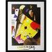 Vault W Artwork Museum Masters 'Tension En Hauteur, 1924' by Wassily Kandinsky Framed Painting Print Paper in Black/Yellow | Wayfair