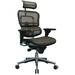 Inbox Zero Adjustable Swivel Mesh Rolling Executive Office Chair Upholstered in Black/Brown | 46 H x 26.5 W x 23 D in | Wayfair