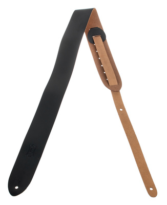 Levys Leather Strap 2" BLK