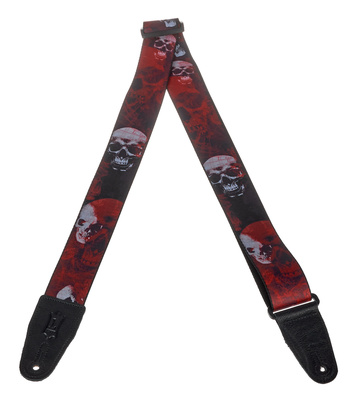 Levys Poly Print Strap 2" Skull