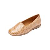 Extra Wide Width Women's The Leisa Slip On Flat by Comfortview in Camel (Size 10 1/2 WW)