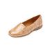 Wide Width Women's The Leisa Slip On Flat by Comfortview in Camel (Size 9 W)