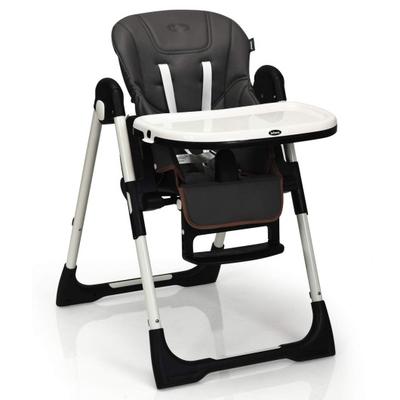 Costway Foldable High chair with Multiple Adjustable Backrest-Dark Gray