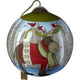 Precious Moments Forest Friends Ball Ornament Glass in Gray/Red | 2.5 H x 0.2185 W x 2.56 D in | Wayfair 7201113