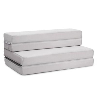 Costway 4 Inch Folding Sofa Bed Foam Mattress with...