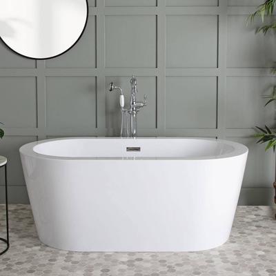 Randolph Morris Marion 66 Inch Acrylic Double Ended Freestanding Tub - No Faucet Drillings RMA120-ORB