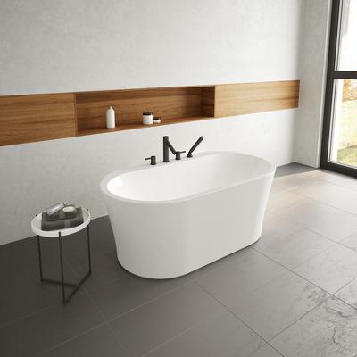 Opus Libretto Grande 67 Inch Acrylic Double Ended Freestanding Tub - No Faucet Drillings BZLI6731-18