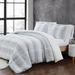 Christian Siriano Snow Leopard Comforter Set Polyester/Polyfill/Microfiber/Velvet in Gray | Twin XL Comforter + 1 Standard Sham | Wayfair