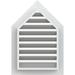 Ekena Millwork Peaked Top Gable Vent Functional, PVC Gable Vent w/1" x 4" Flat Trim Frame | 27" H x 19" W x 3" D | Wayfair GVPPE14X2201FUN-13