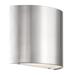 dweLED Pocket 1-Light LED Flush Mount Glass/Metal in Gray | 5.625 H x 7 W x 2.875 D in | Wayfair WS-30907-BN