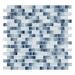 Andova Highline 1" x 2" Glass Mosaic Sheet Tile Glass in Blue | 1.5 H x 1 W x 0.3125 D in | Wayfair ANDHIG148