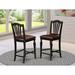 Darby Home Co Ashworth 24" Bar Stool Wood/Upholstered/Leather in Black | 41 H x 20 W x 20 D in | Wayfair DRBH6201 46783639