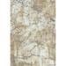 Brown/Gray 94 x 0.4 in Area Rug - Mayberry Rug Lightning Gray/Brown Area Rug Polypropylene | 94 W x 0.4 D in | Wayfair INT8322 8X10