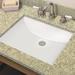 Transolid Harrison Vitreous China Rectangular Undermount Bathroom Sink in White | 20.25 W in | Wayfair TL-1580-01