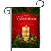 Ornament Collection Christmas Candle - Impressions Decorative 2-Sided Polyester 19 x 13 in. Garden Flag in Green/Red | 18.5 H x 13 W in | Wayfair