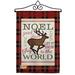 Breeze Decor Cheer to Reindeer - Impressions Decorative 2-Sided Polyester 19 x 13 in. Flag Set in Red | 18.5 H x 13 W x 1 D in | Wayfair