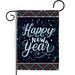 Ornament Collection Bring New Year - Impressions Decorative 2-Sided Polyester 19 x 13 in. Garden Flag in Black | 18.5 H x 13 W in | Wayfair