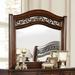 Astoria Grand Oloran Dresser Mirror Wood in Brown/Red | 44.75 H x 48.25 W x 2 D in | Wayfair 871B97110F0A4338954BF722C0722221