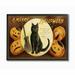 The Holiday Aisle® 'A Merry Halloween Pumpkins & Black Cat Seasonal Holiday Design' by Daphne Polselli - Painting Print in Brown | Wayfair