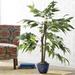 Mistana™ Floor Ficus Tree in Pot Silk/Plastic | 48 H x 30 W x 30 D in | Wayfair MTNA2280 40416379