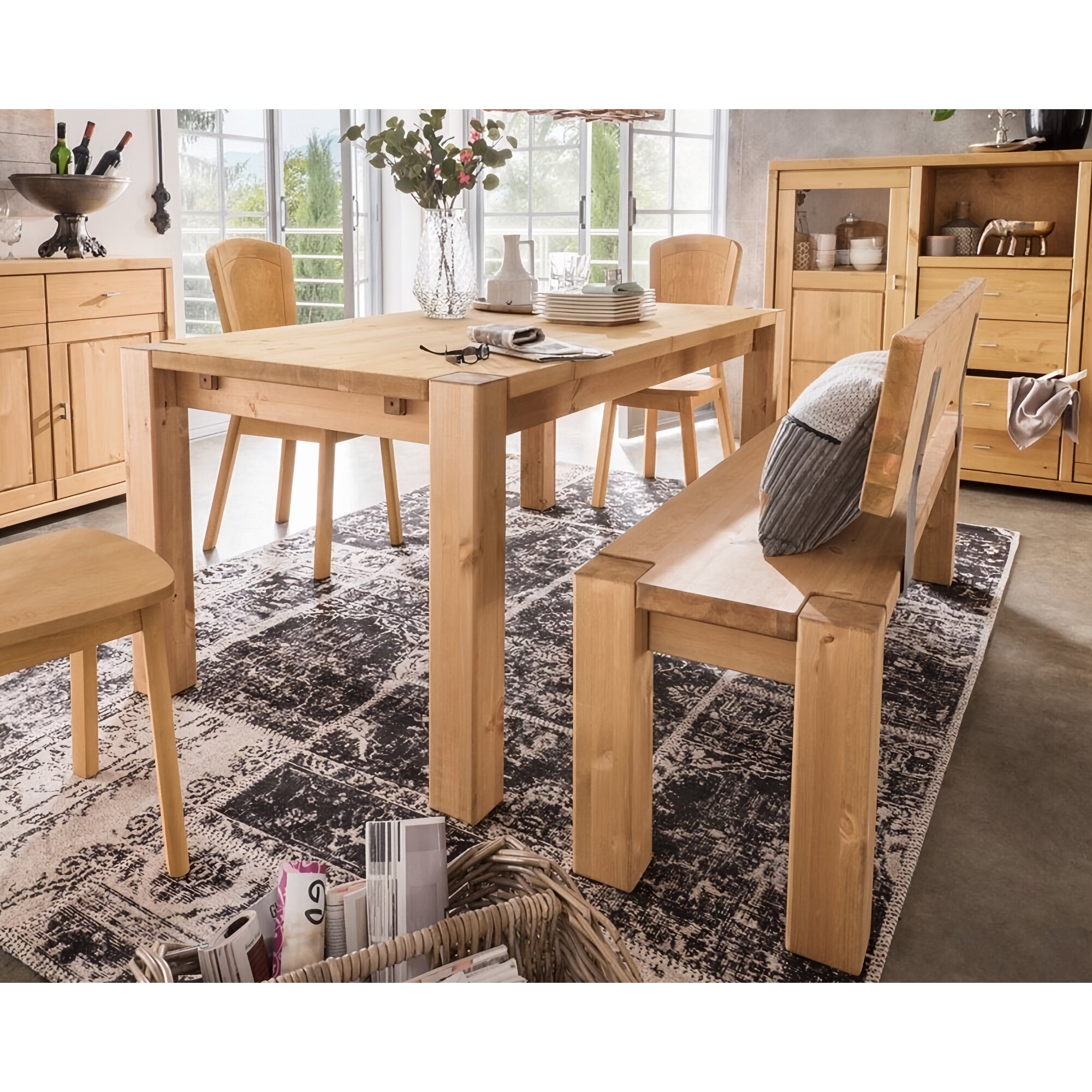 MassivHolz »Vita« Esstisch natur Esstisch / 160x90 cm Image