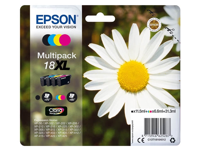 Tinten EPSON C13T18164012 EPSON XP30 TINTE(4) CMYK HC Image