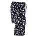Men's Big & Tall Flannel Novelty Pajama Pants by KingSize in Skulls (Size 4XL) Pajama Bottoms