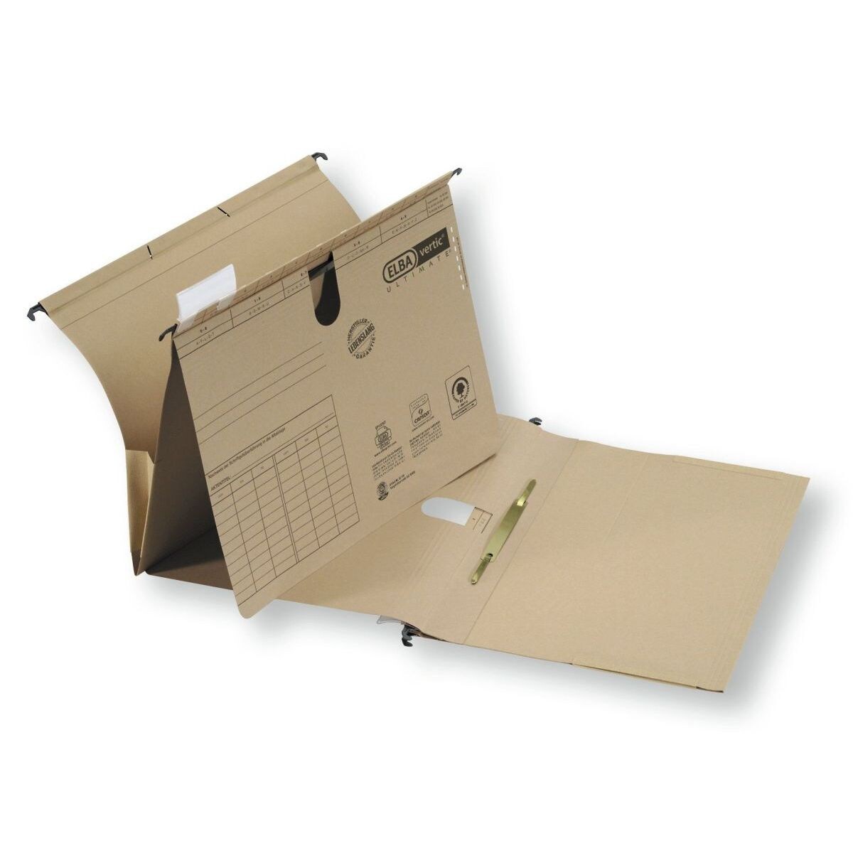 ELBA Hängehefter vertic ULTIMATE 100552067 DIN A4 kfm. Heftung braun Image