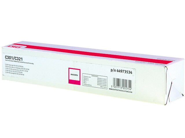 Laser/Kopierer OKI 44973534 OKI C301 TONER MAGENTA Image