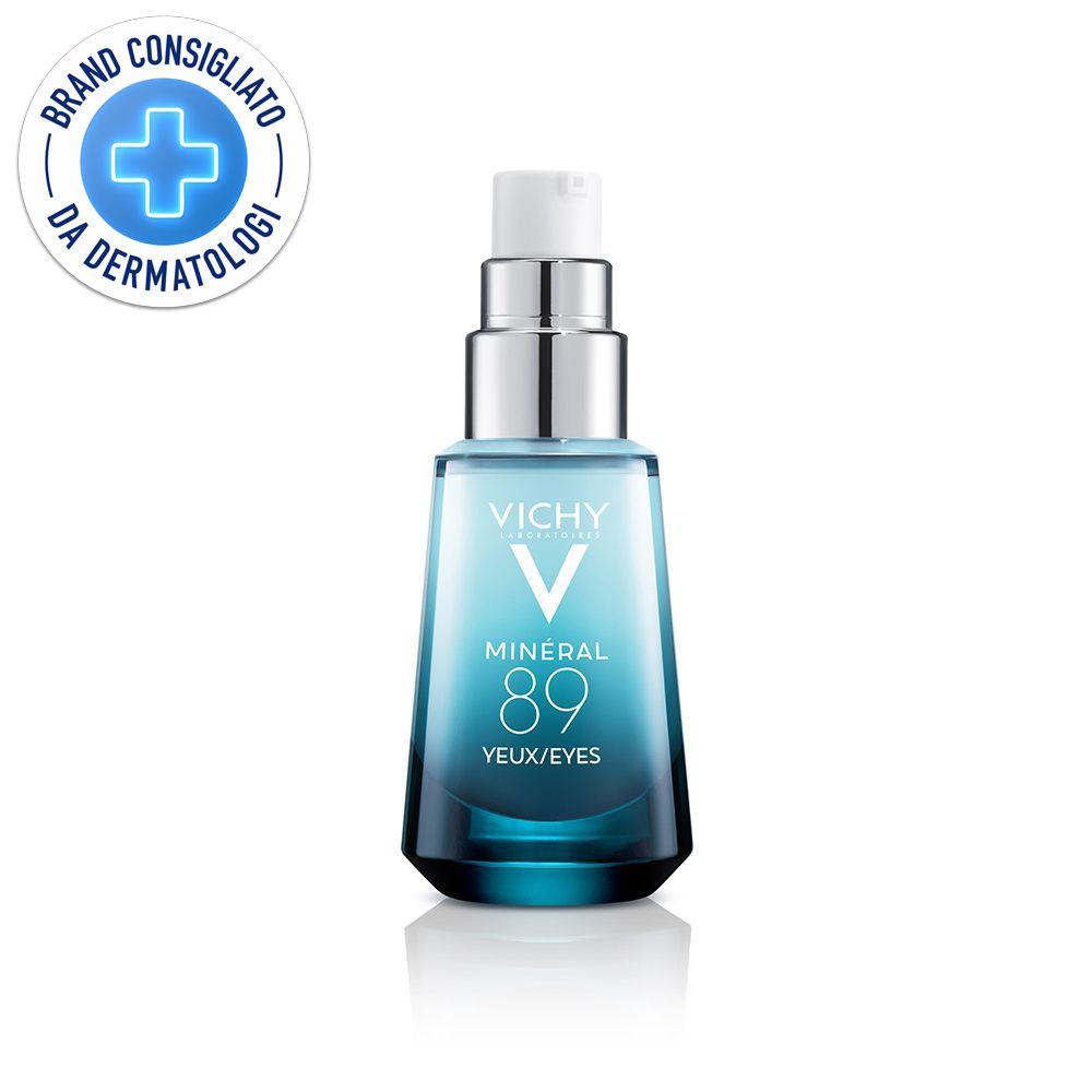 Vichy Minéral 89 Gel Occhi Fortificante e Idratante con Caffeina Acido