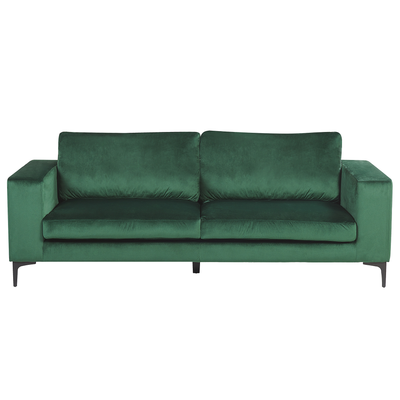 Sofa Grün Polsterbezug 3-Sitzer Glamourös Retro Wohnzimmer