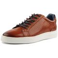Justin Reece Prince Mens Leather Shoes in Brown (Brown, 12)