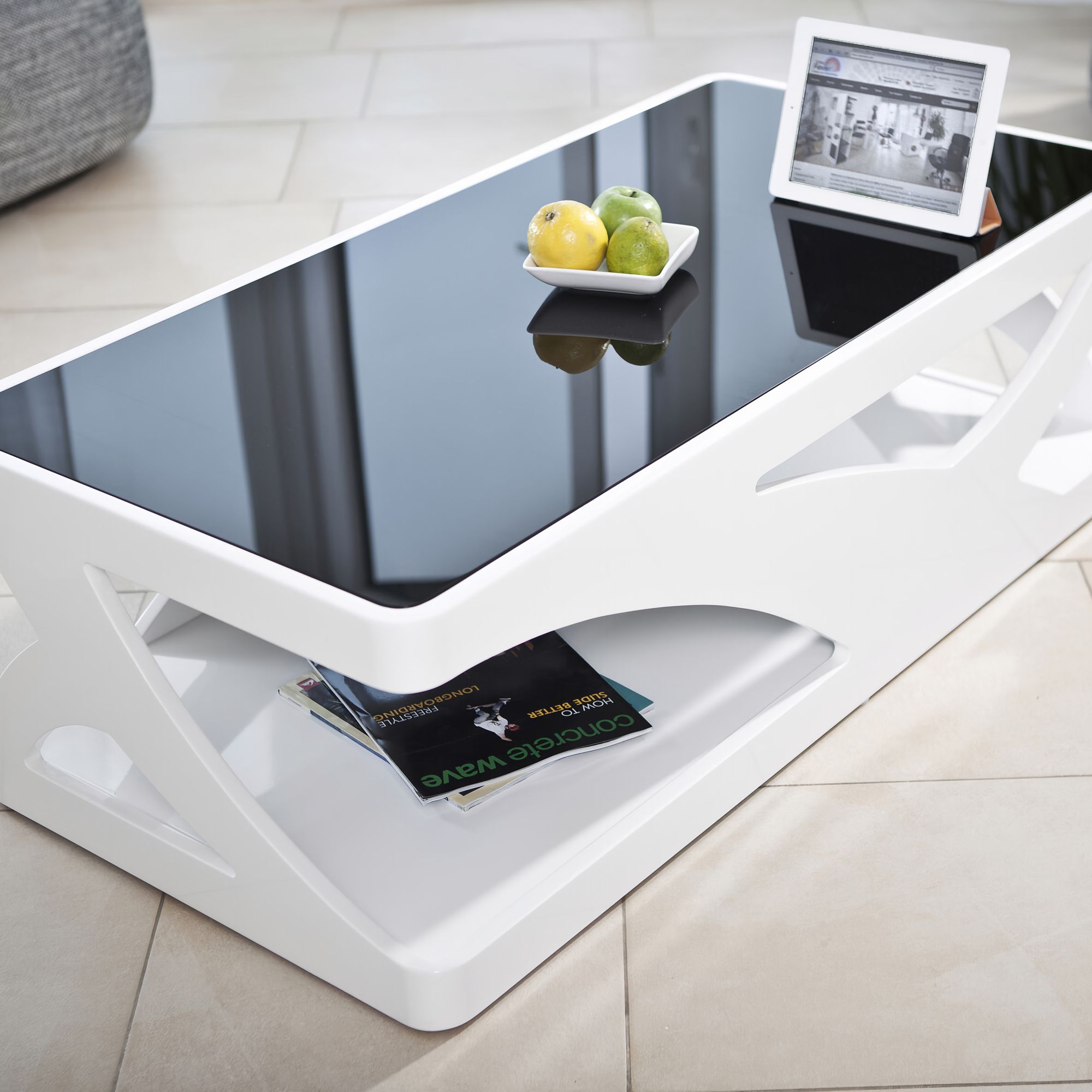 SalesFever »Black&White« Couchtisch weiß/schwarz