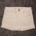 American Eagle Outfitters Shorts | American Eagle High Rise Jean Shorts | Color: White | Size: 2