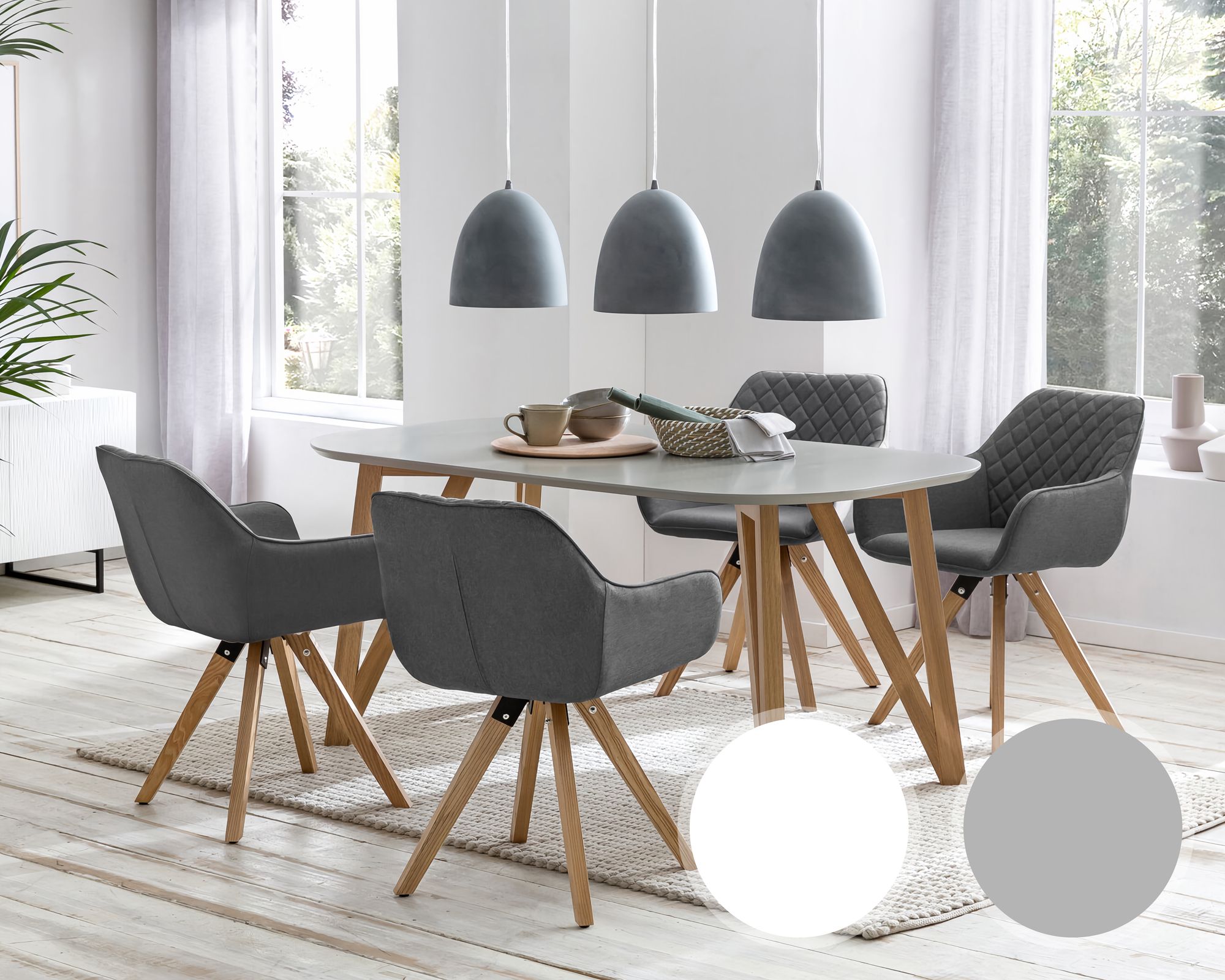 SalesFever »Aino« Esstisch weiß / 180x90 cm