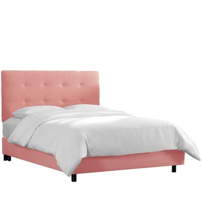 Tufted Bed by Skyline Furniture in Linen Putty (Si...