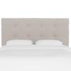 Linen Tufted Headboard by Skyline Furniture in Linen Putty (Size KING)