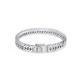 KUZZOI - Unisex Gliederarmband Kastenverschluss 925 Silber Herrenschmuck Herren