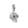 KUZZOI Herren Totenkopf Kettenanhänger Gothic 925 Silber OneSize