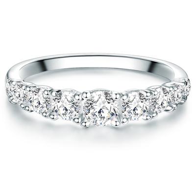 Trilani - Ring Sterling Silber Zirkonia in Silber Ringe 1 ct Damen