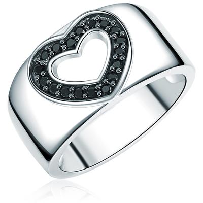 Rafaela Donata - Ring Herz Sterling Silber Zirkonia in Silber Ringe 1 ct Damen