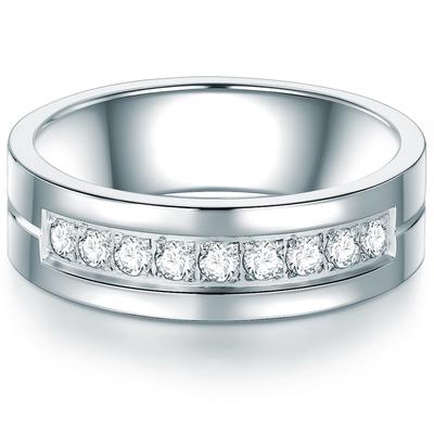 Trilani - Ring Edelstahl Zirkonia in Silber Ringe 1 ct Damen