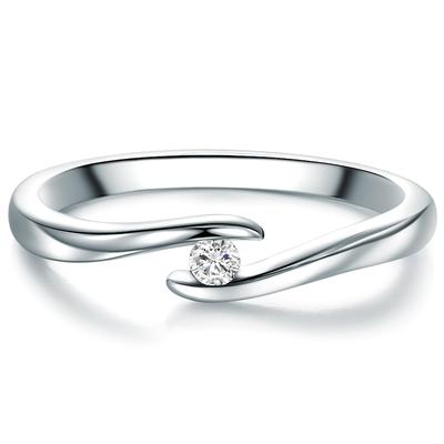 Trilani - Diamant-Ring aus Sterling Silber in Silber mit Diamant Ringe 1 ct Damen