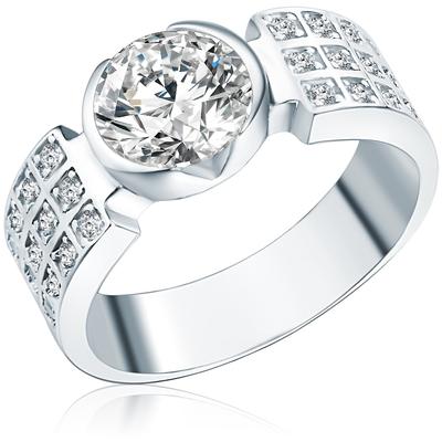 Rafaela Donata - Ring Sterling Silber Zirkonia in Silber Ringe 1 ct Damen