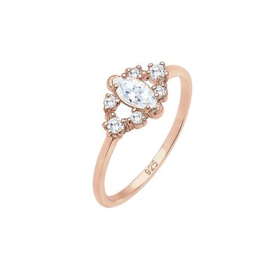 Elli Valentin Floral Zirkonia Kristalle 925er Silber 52 Damen Image