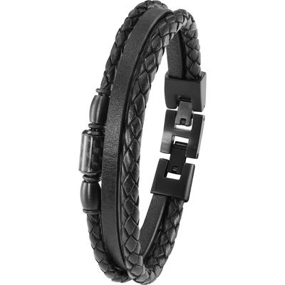 s.Oliver - Armband Edelstahl, Carbon Herrenschmuck 1 ct Weiss Herren